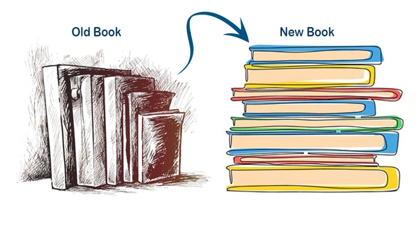 Old book illustrations image banner