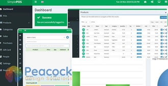 Peacock Design Solutions branding logo for web and mobile services