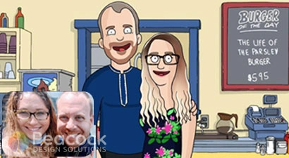 Peacock Design Solutions branding logo for web and mobile services