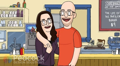 Peacock Design Solutions branding logo for web and mobile services