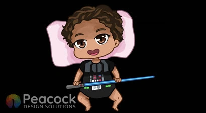 Peacock Design Solutions branding logo for web and mobile services