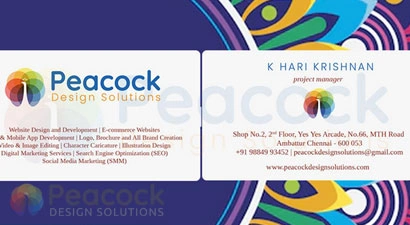 Peacock Design Solutions branding logo for web and mobile services