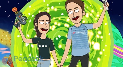 Peacock Design Solutions branding logo for web and mobile services