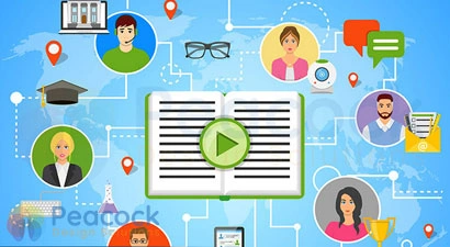 Peacock Design Solutions branding logo for web and mobile services