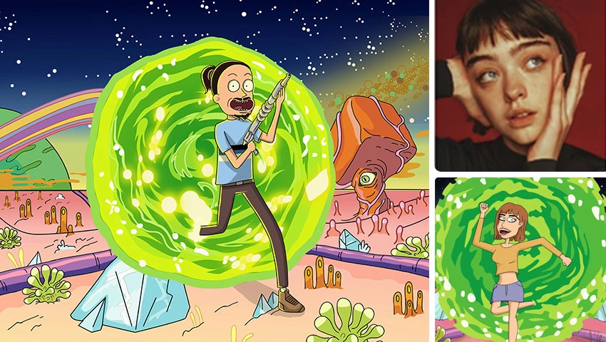 Rick and Morty Custom Portrait