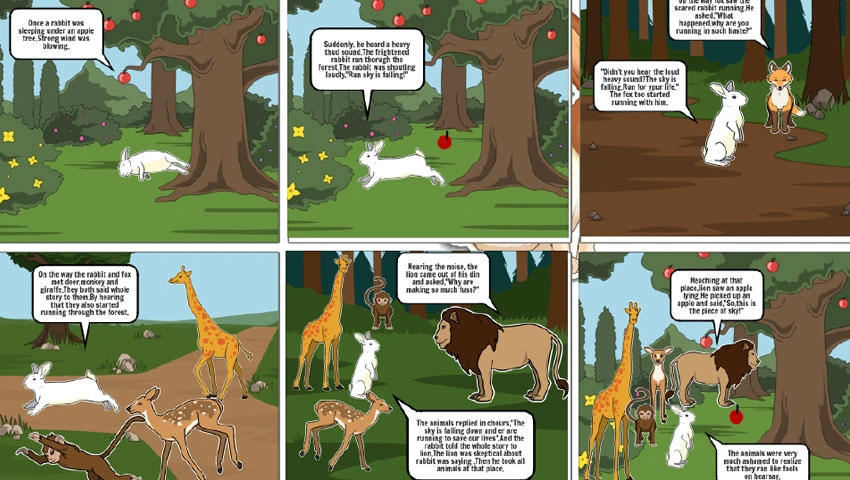 Storyboard illustrations design company image banner