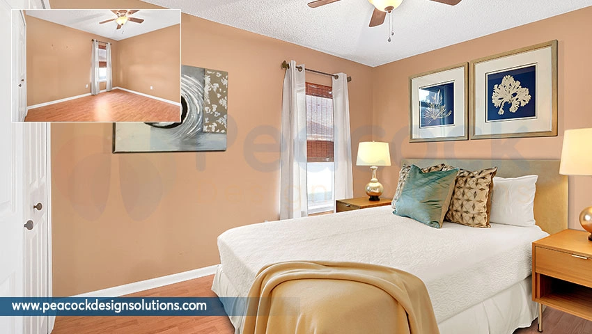 Virtual staging outsourcing service