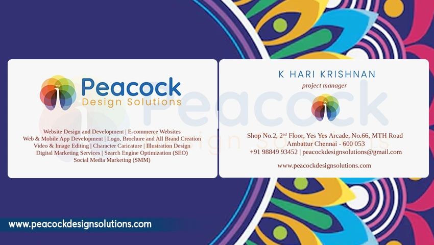 Business card design services chennai